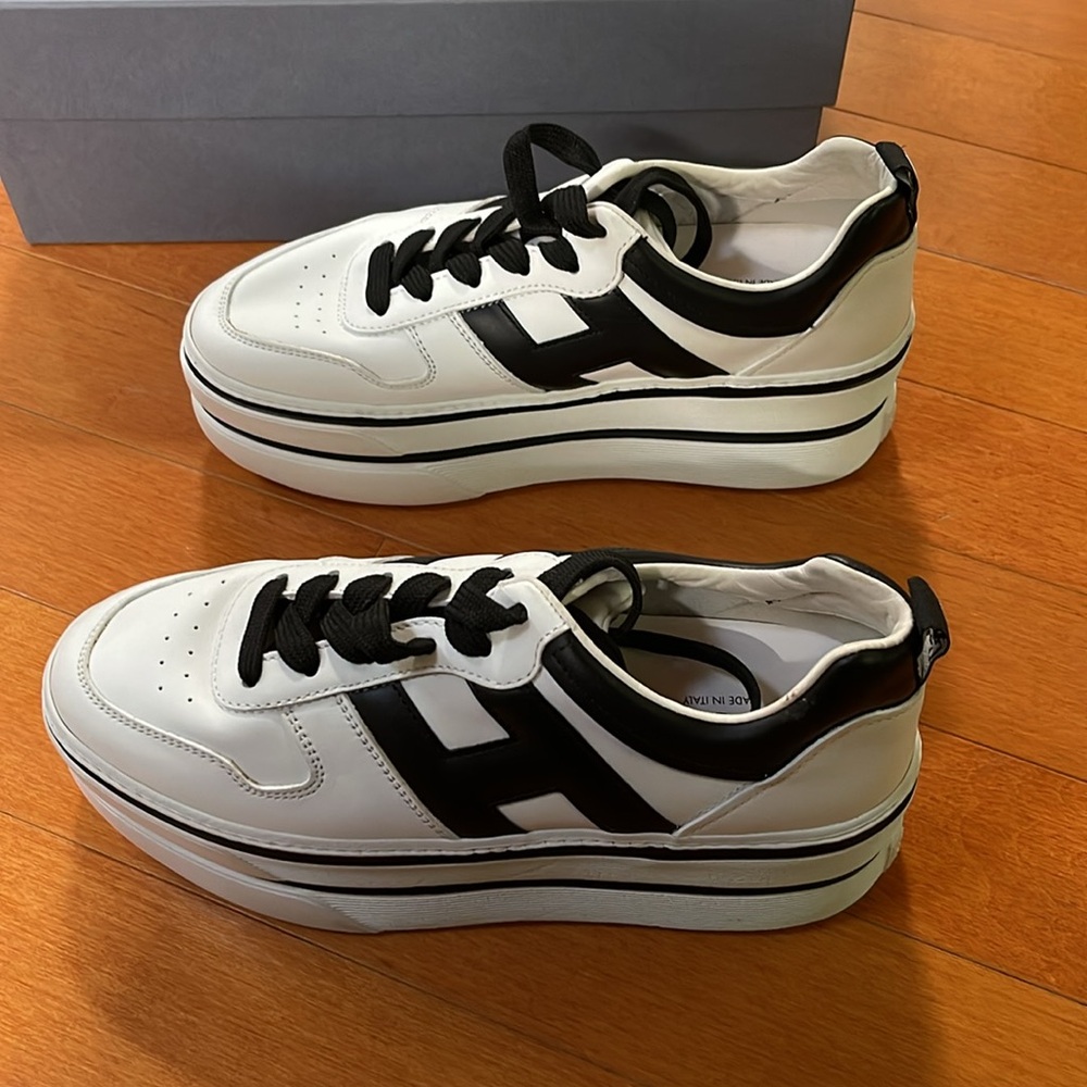 HOGAN Maxi 222 Leather Sneakers - Picture 3 of 7